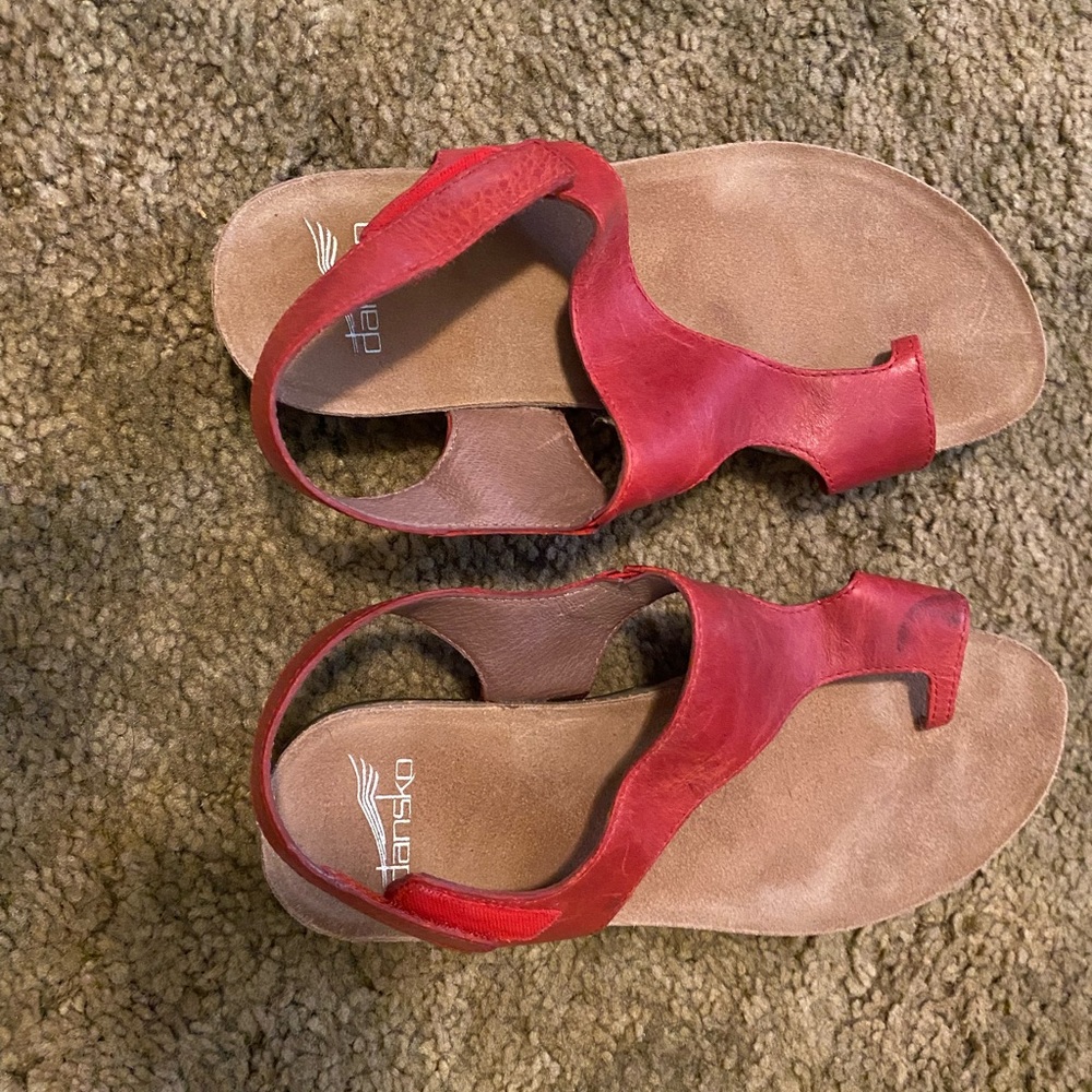Dansko Reese Women's Red Sandals